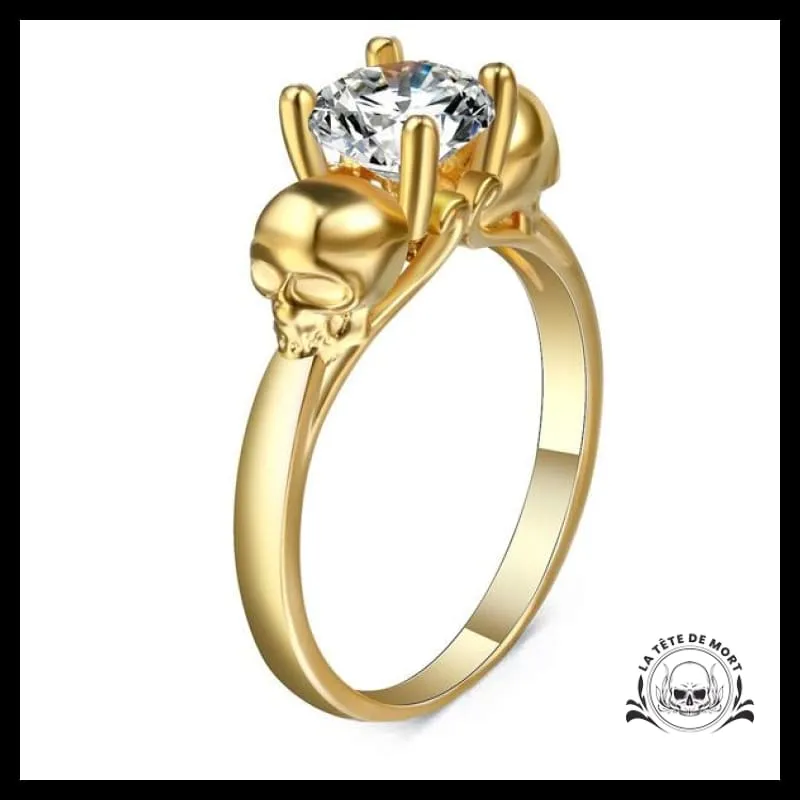 Bague Crâne Femme (Acier)