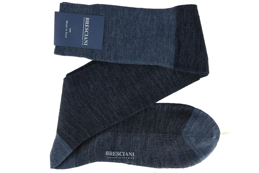 Bleu denim & Marine - Caviar - Laine