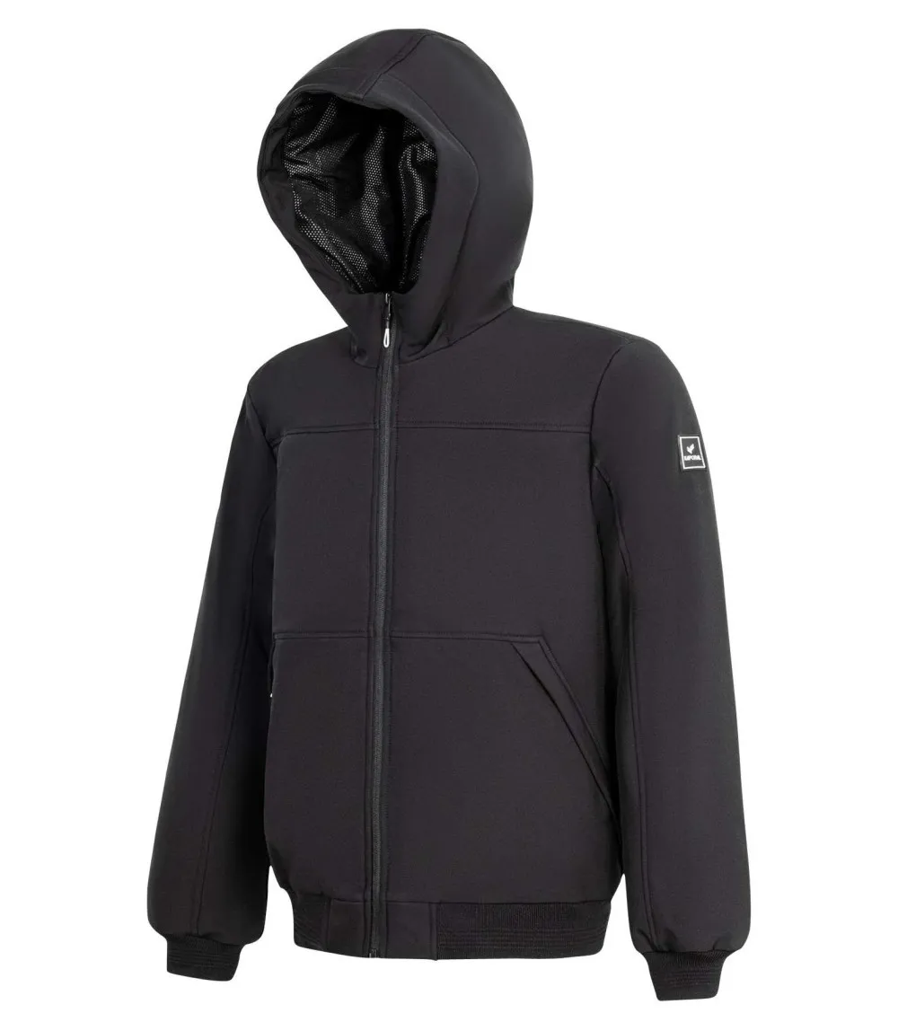 Blouson Kaporal avec manches longues et col à capuche noir