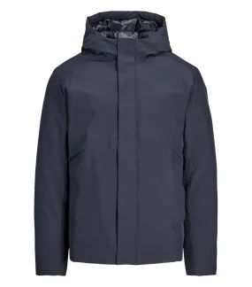 Blouson Premium avec manches longues et col montant + capuche bleu marine 