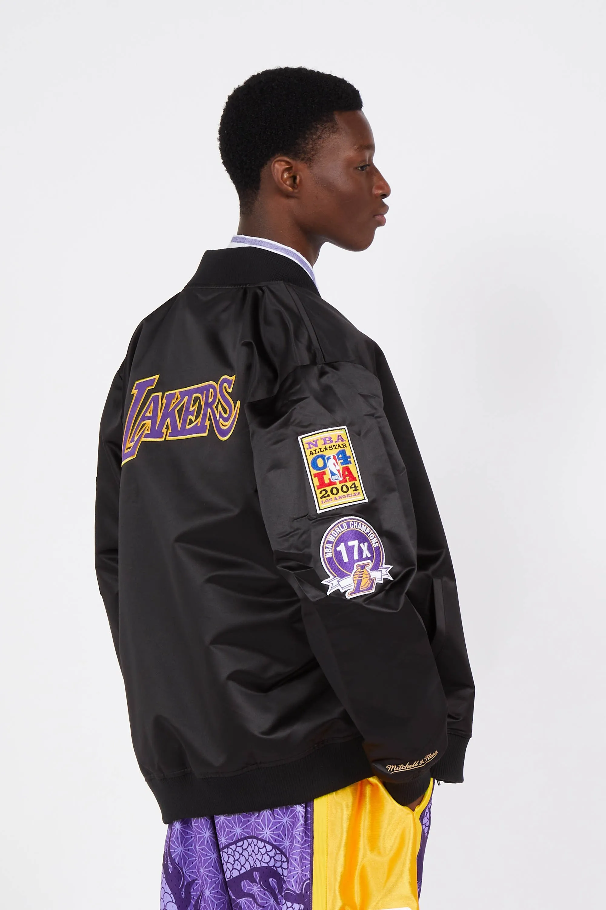 Bomber Noir Mitchell & Ness - Homme | Citadium