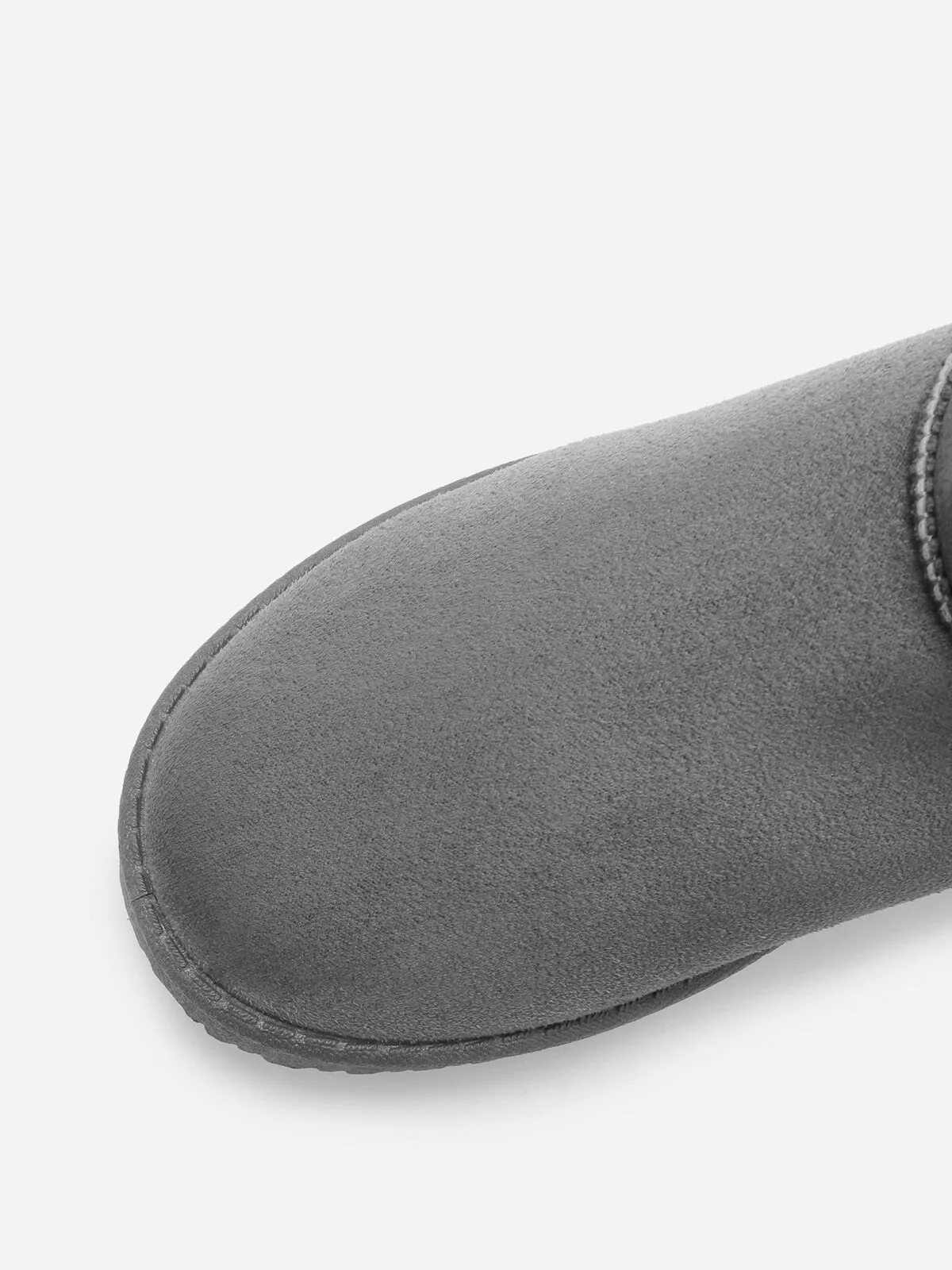 Boots basses en suédine fourrées- Gris