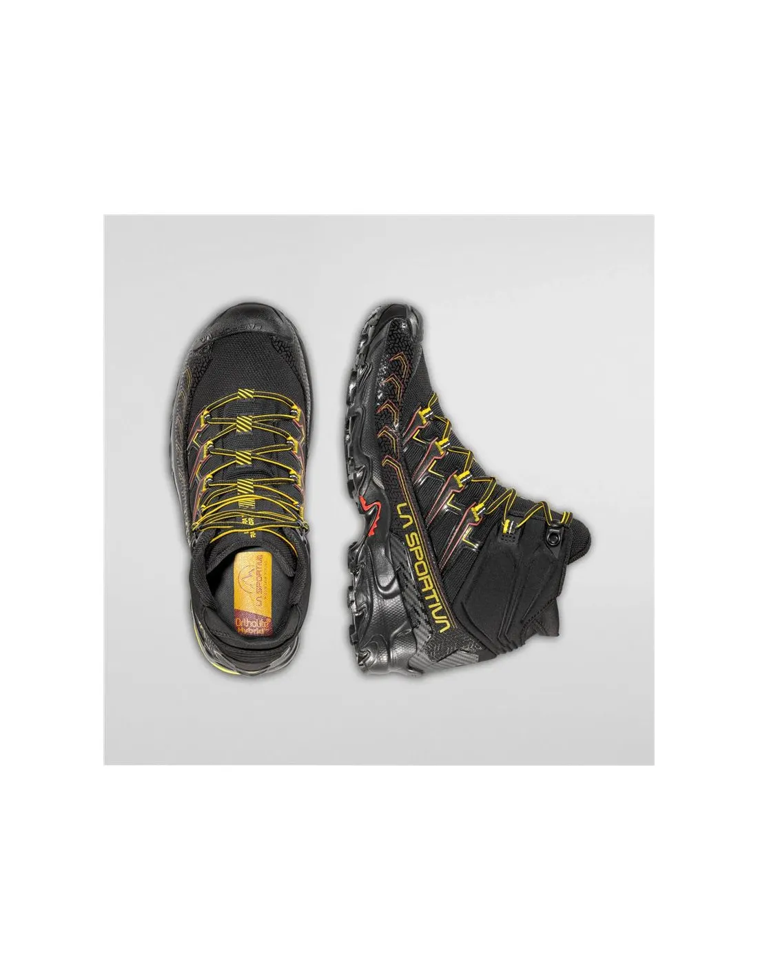 Chaussures Montagne La Sportiva Ultra Raptor II Mid Gtx Noir/Jaune Homme