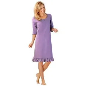 Chemise de nuit unie