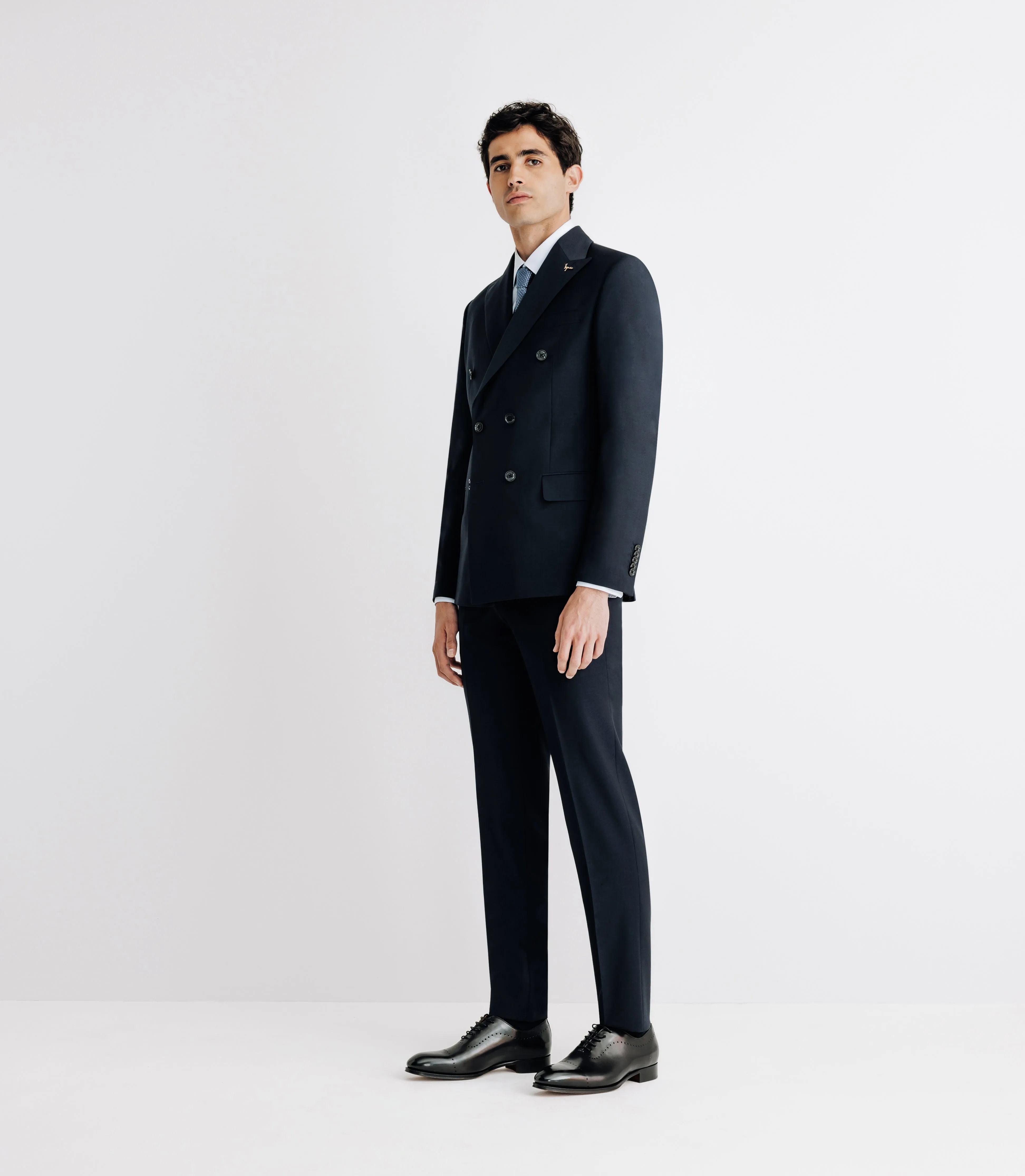 Costume croisé marine