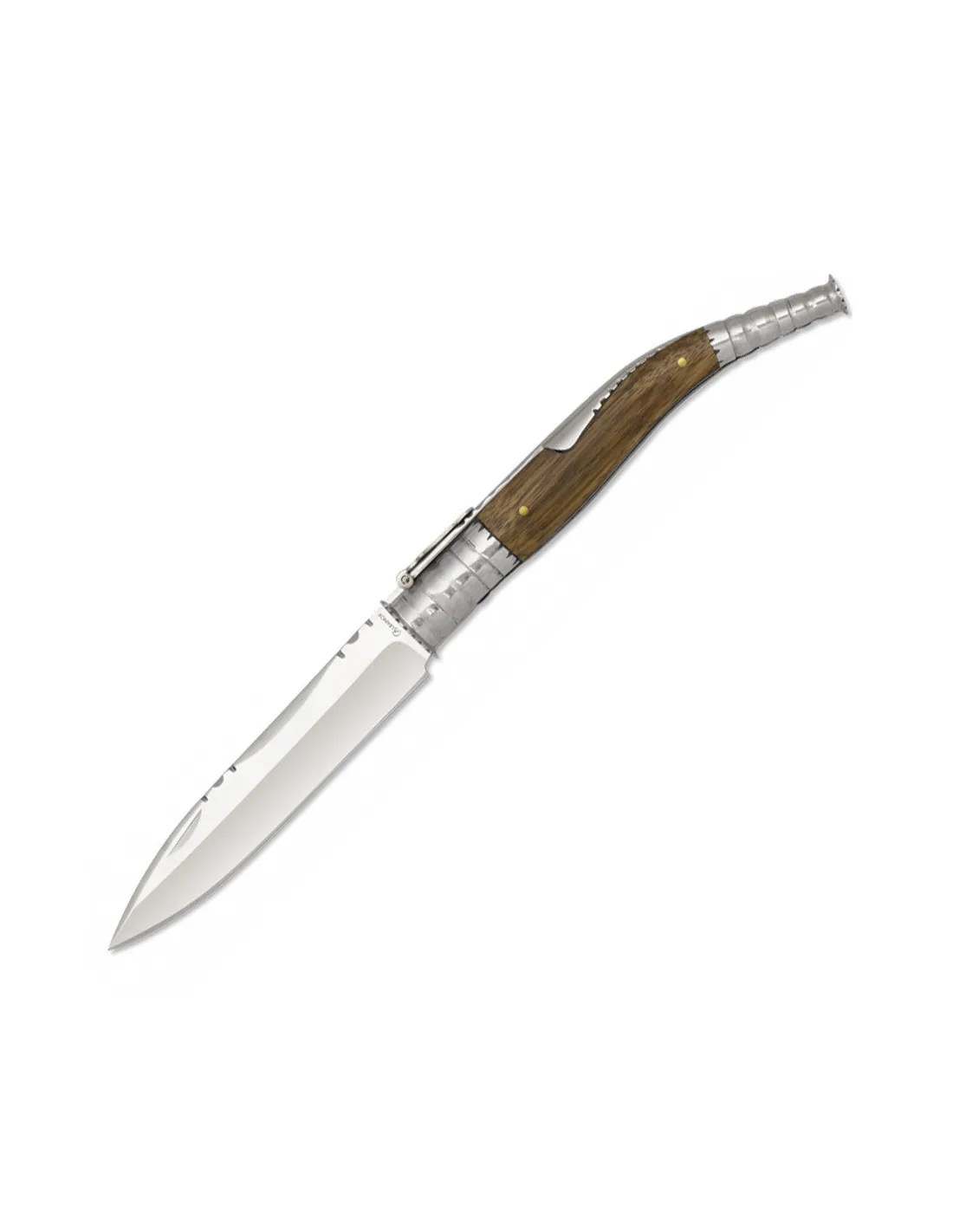 Couteau de poche ouverture à cliquet, manche en bois de zèbre ⚔️ Boutique Épées