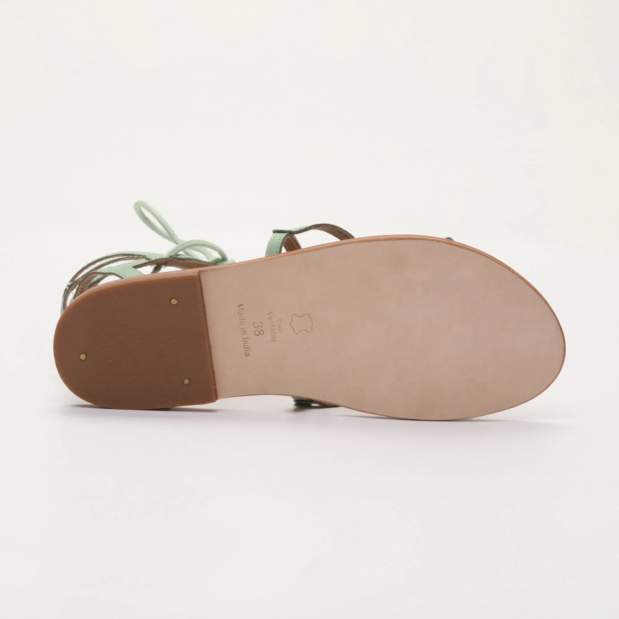 CRESCENT sandales en cuir