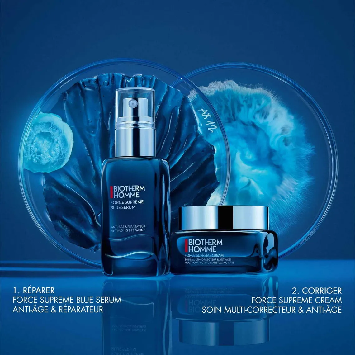 Force Supreme Soin Correcteur Multi-Signes De L'age Biotherm Homme - Crème Hydratante Visage Homme sur MenCorner