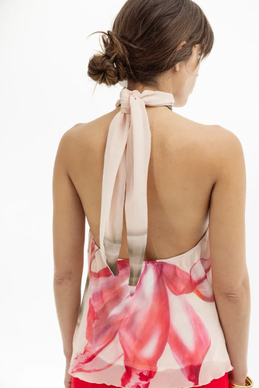 Gilet en maille bicolore