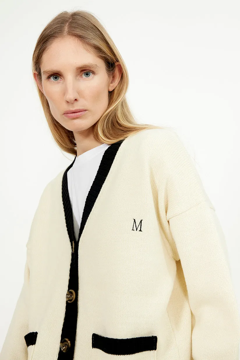 Gilet en maille bicolore