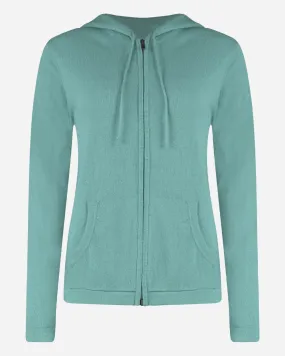 Gilet fin à capuche uni