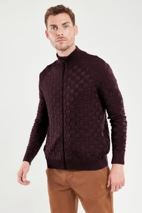 Gilet zippé fantaisie - laine