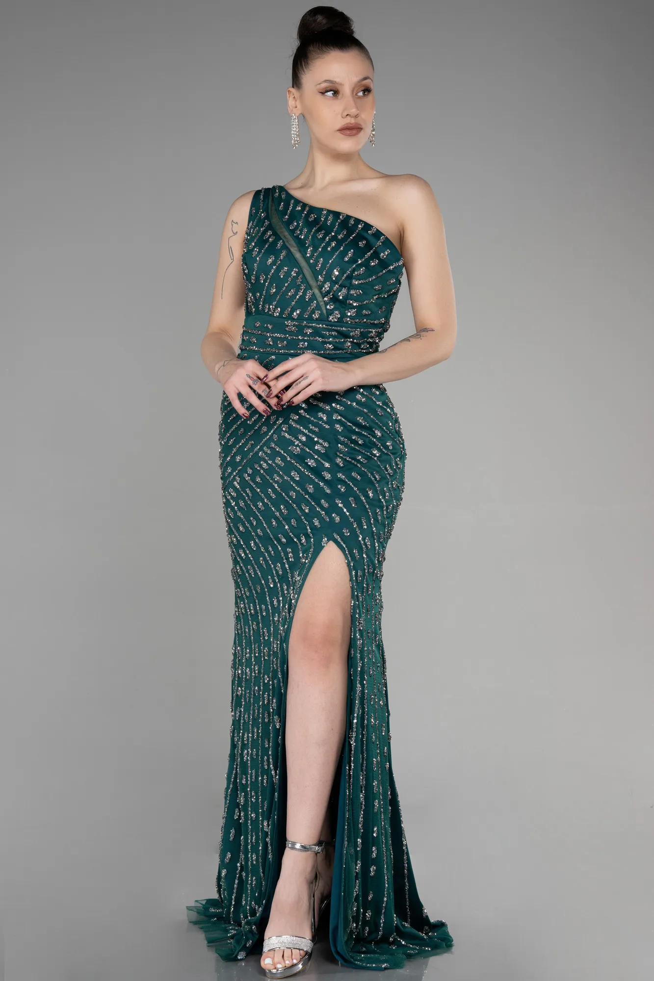 Haute Couture Longue Bleu Marine ABU3503