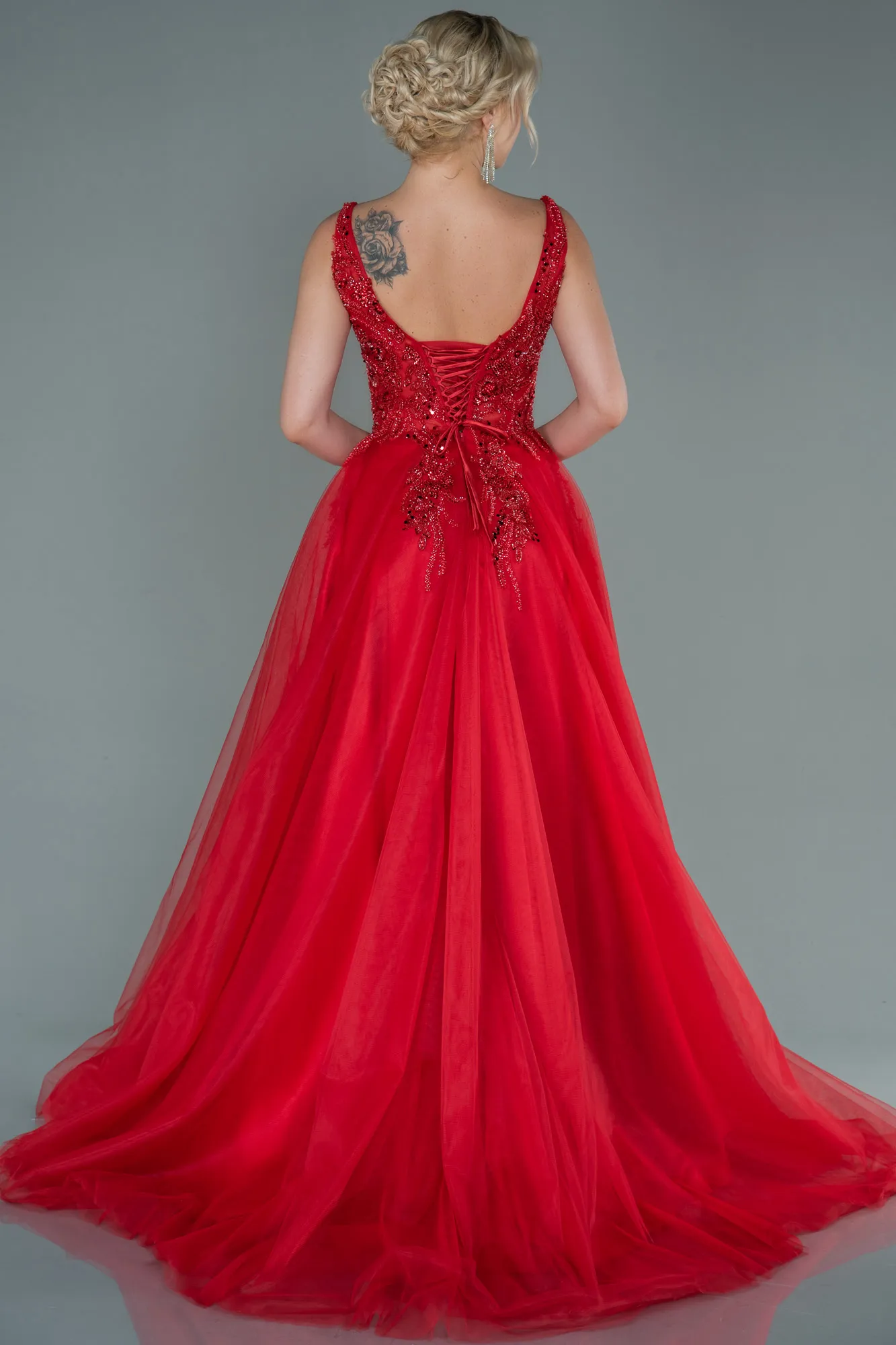 Haute Couture Longue Rouge ABU2630
