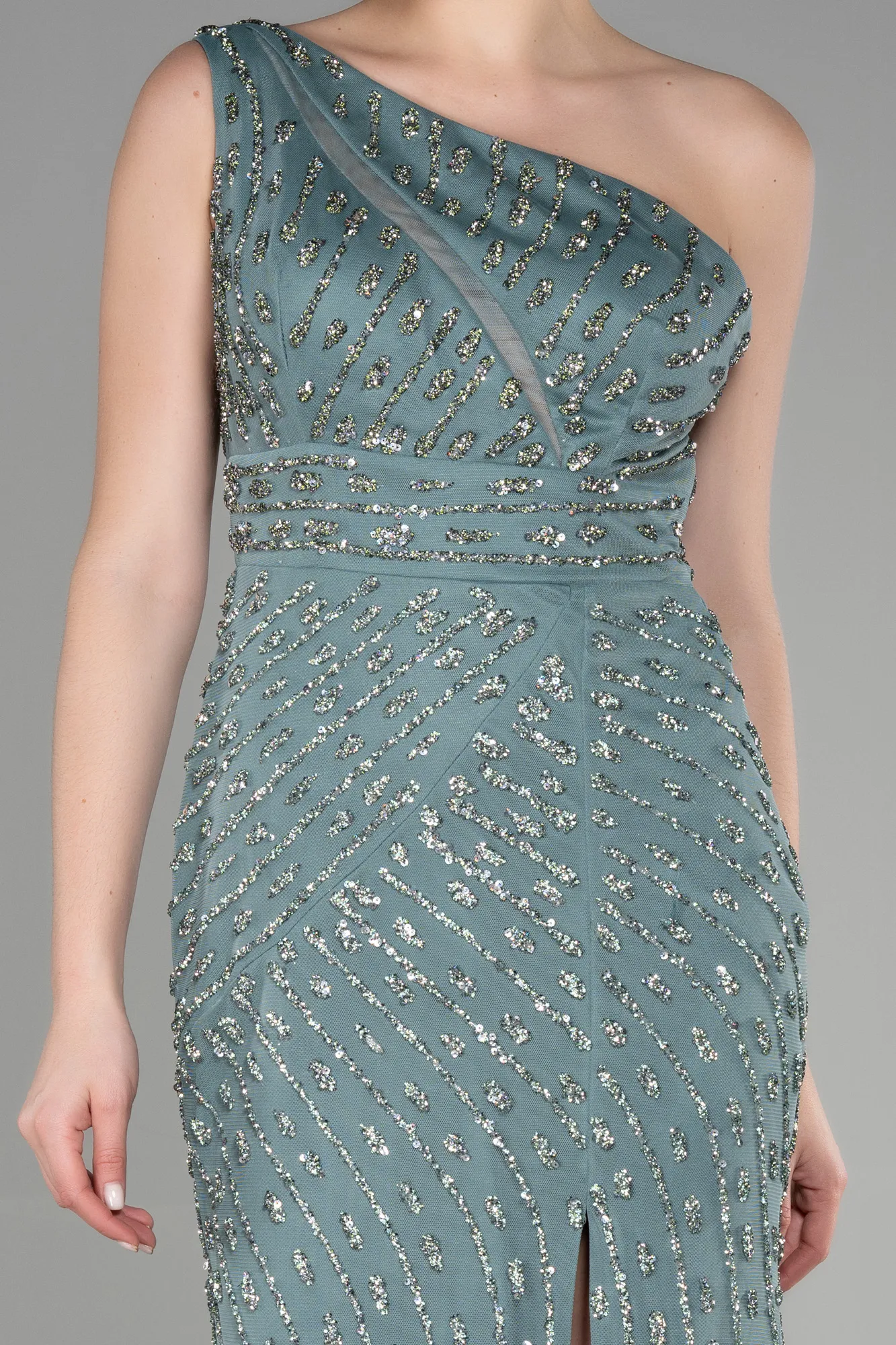 Haute Couture Longue Émeraude ABU3503