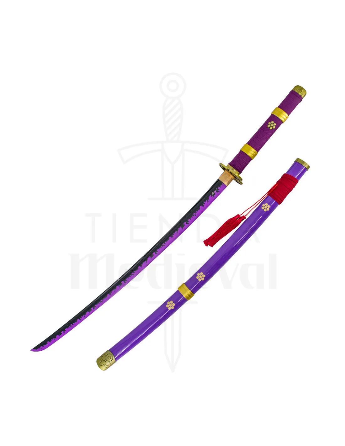 Katana fonctionnel lilas d'Enma de Zoro de One Piece ⚔️ Boutique Épées