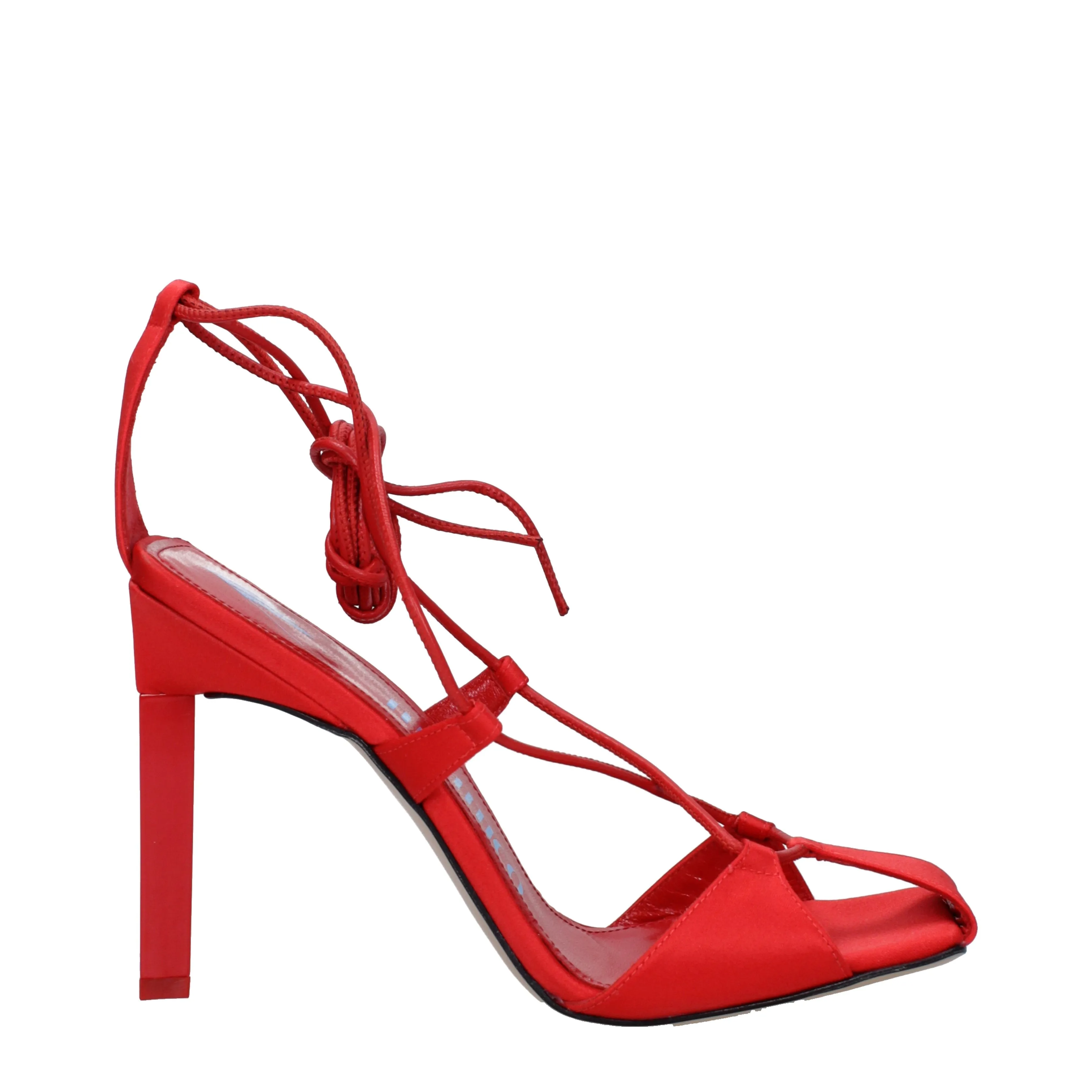 Les sandales penthouse adele femme tissu rouge