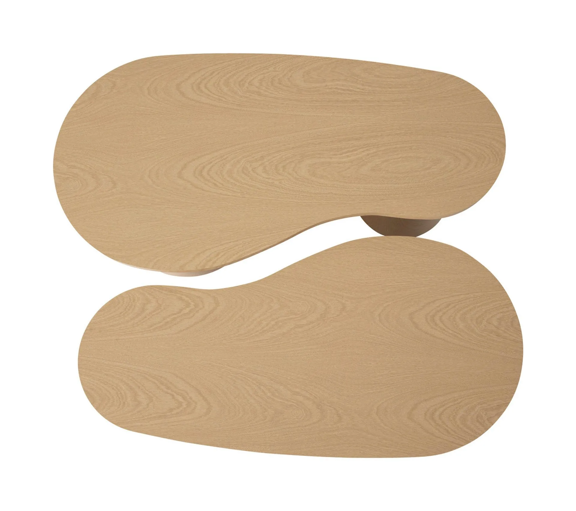Lot De 2 Tables Basses Gigognes Soleya - Naturel Clair
