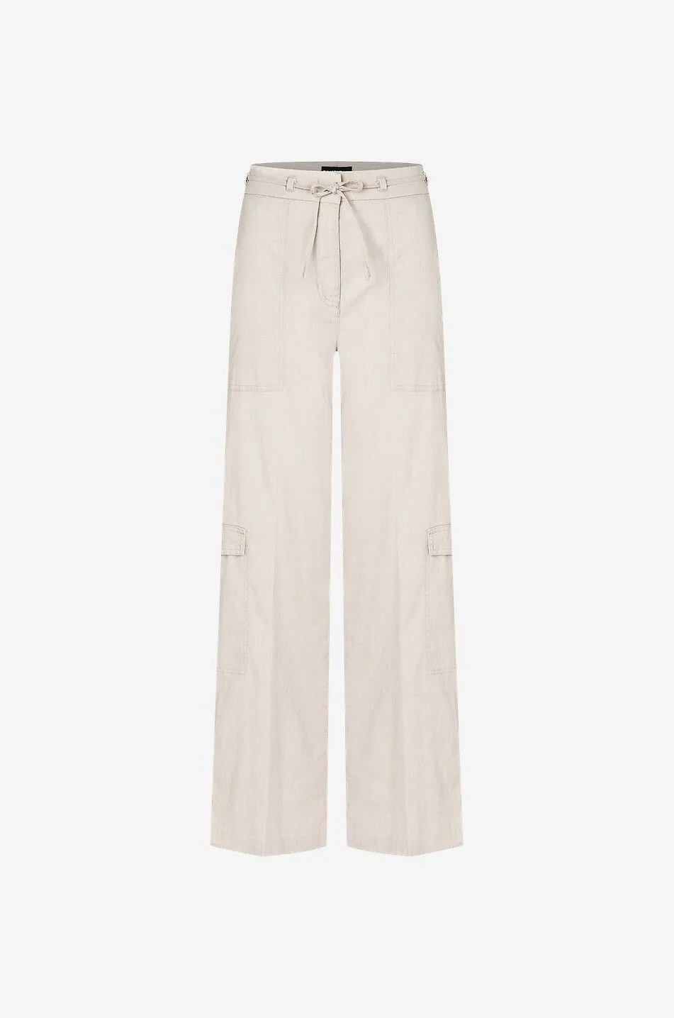 Pantalon cargo en lin Alana