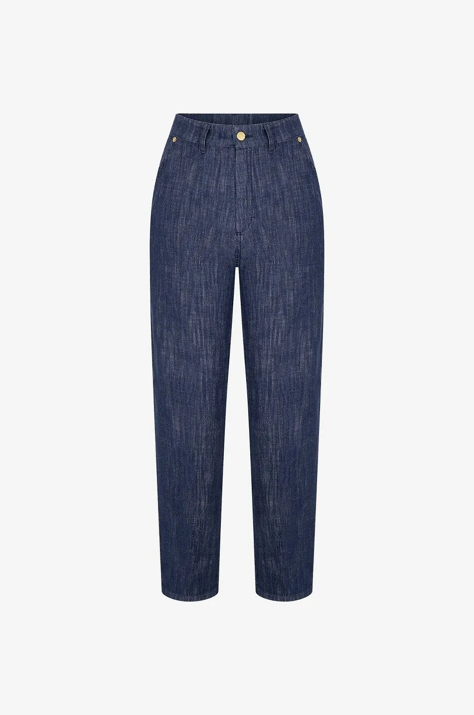 Pantalon droit en coton Fuscia Bis