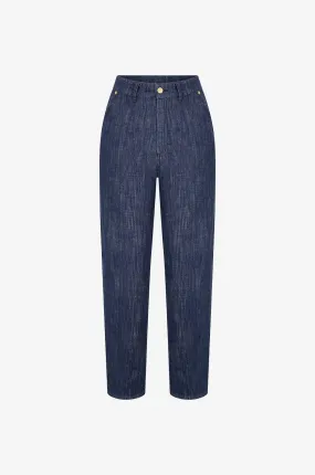 Pantalon droit en coton Fuscia Bis