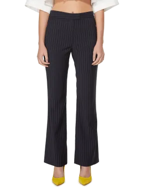 PANTALON FLARE EN LAINE MéLANGéE - YCH pour FEMME | Printemps