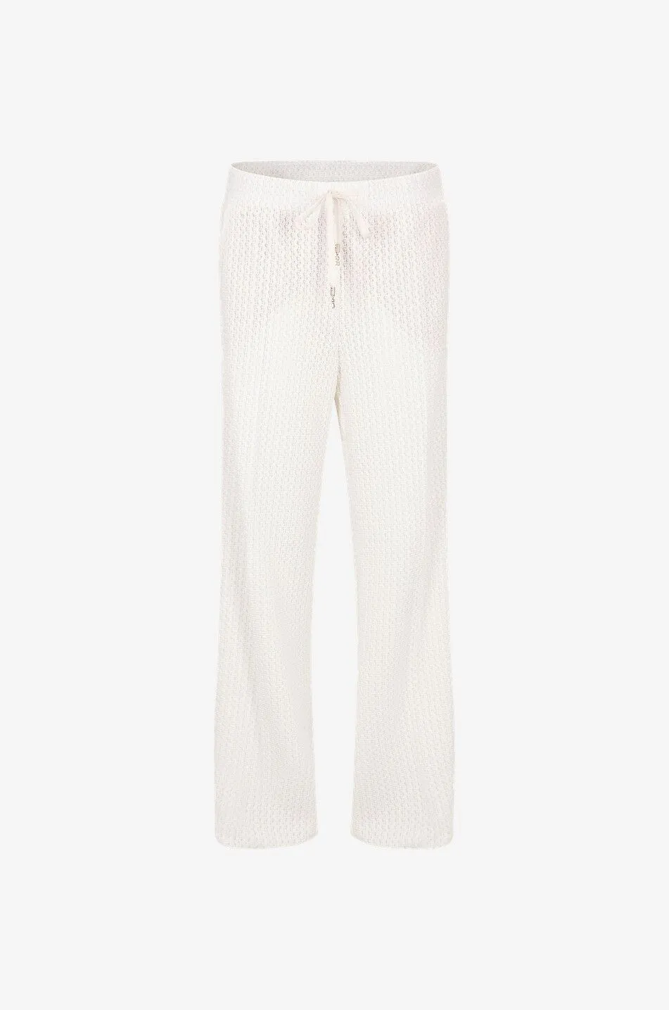 Pantalon large en jersey ajouré Avril