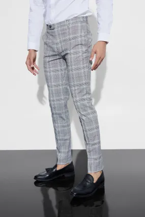 Pantalon skinny à carreaux
