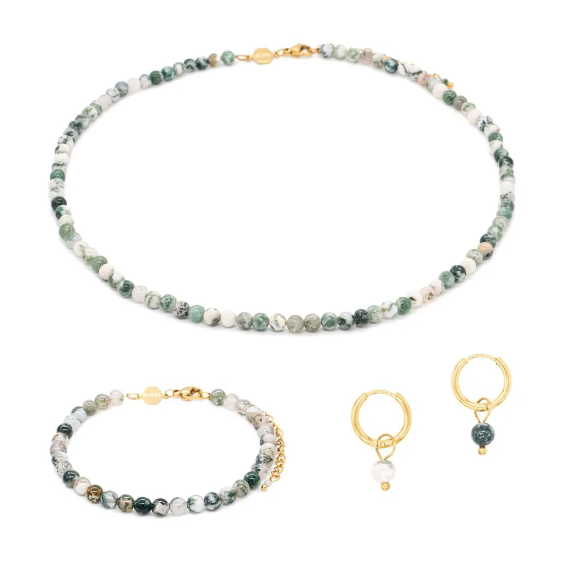 Parure femme Sloya Serena Agate Arbre | 3 Suisses