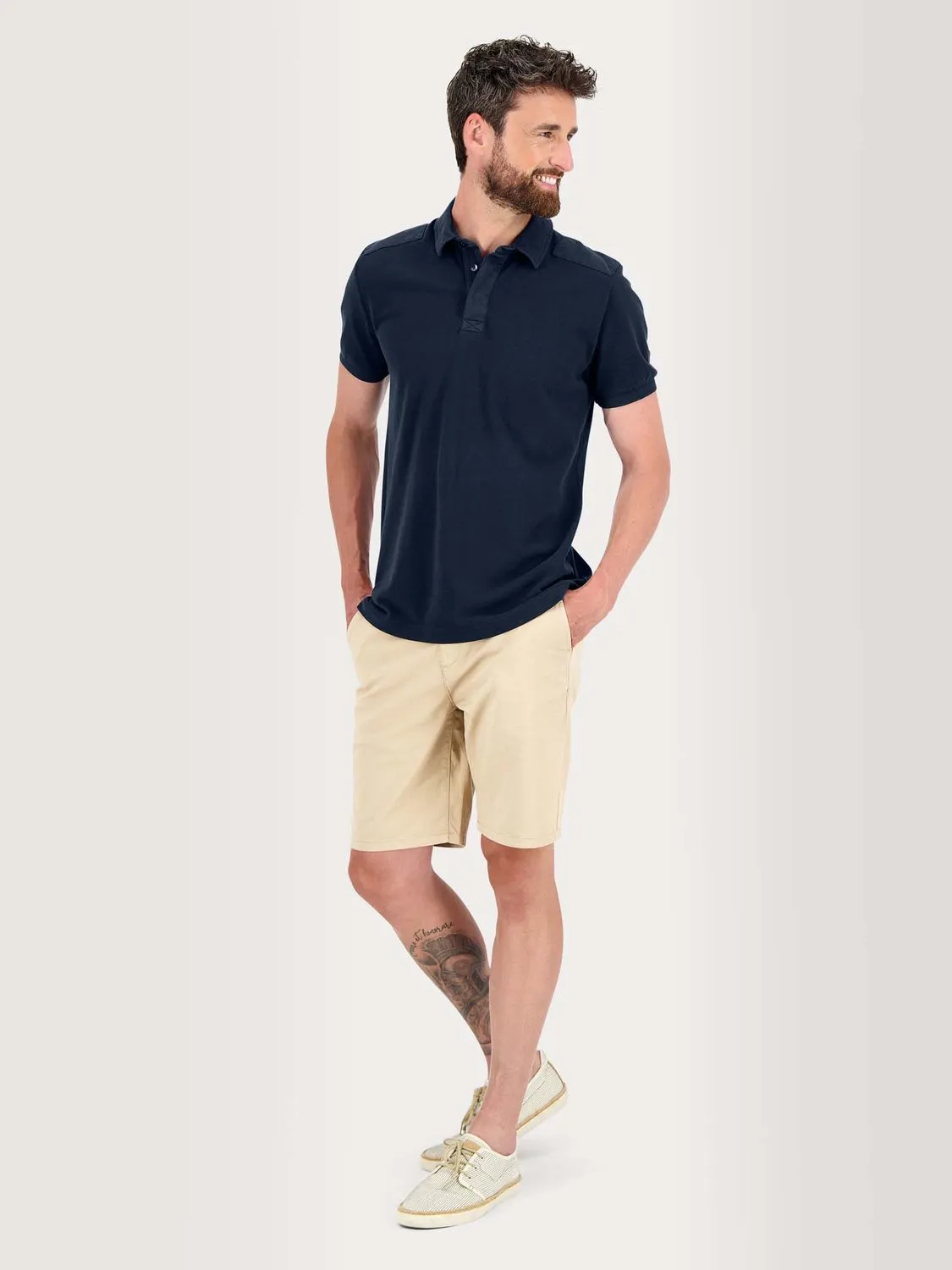 Polo Homme Manches Courtes Marine tbs
