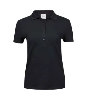 Polo luxury femme noir Tee Jays