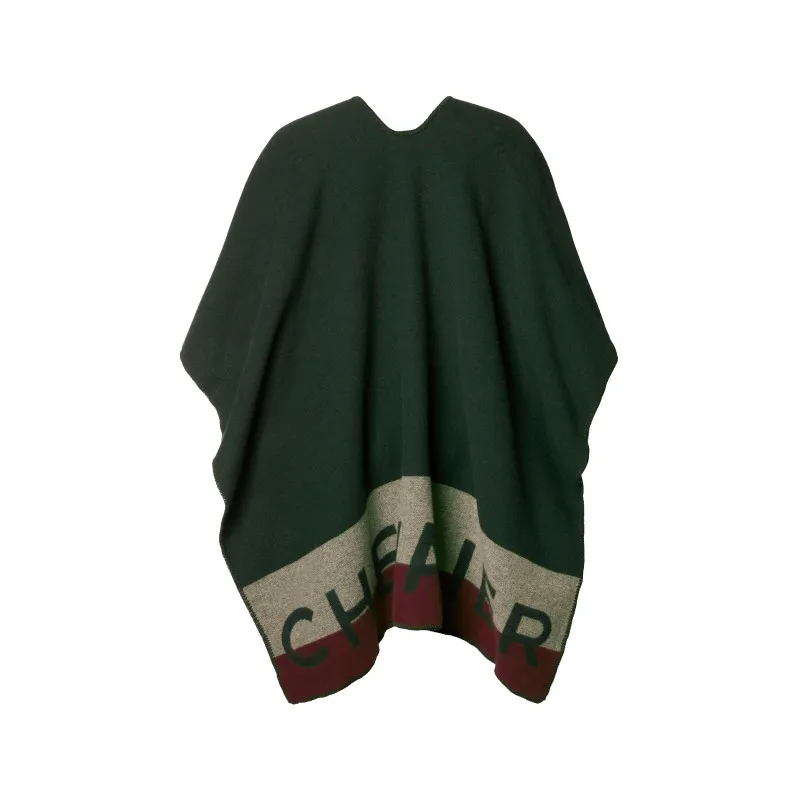 Poncho Penrose en laine Chevalier