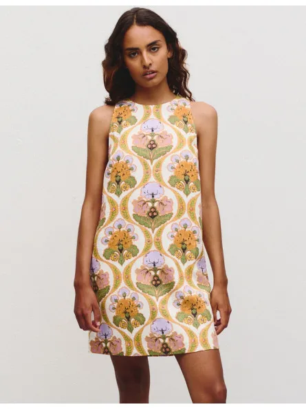 Robe Willis chic motif cachemire Idano