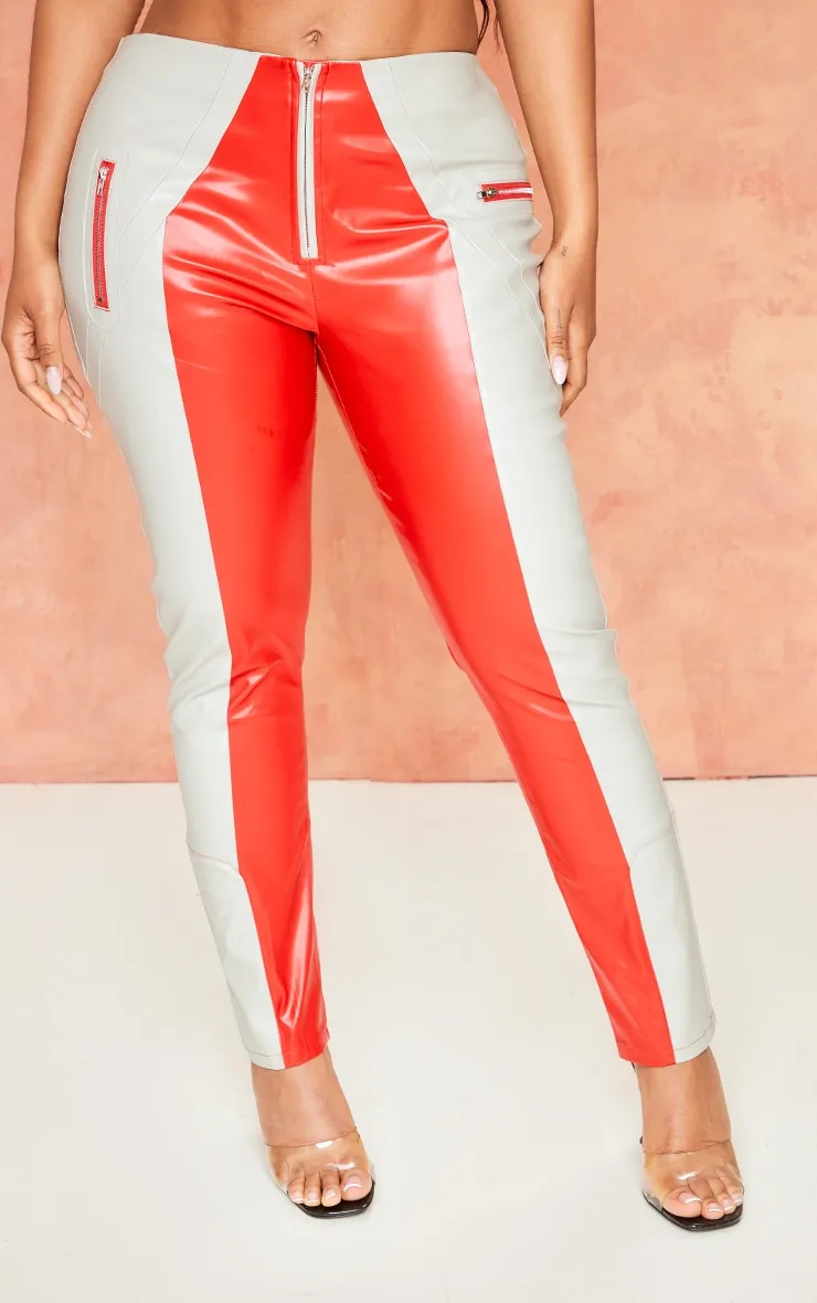 Shape Pantalon skinny  gris style colourblock