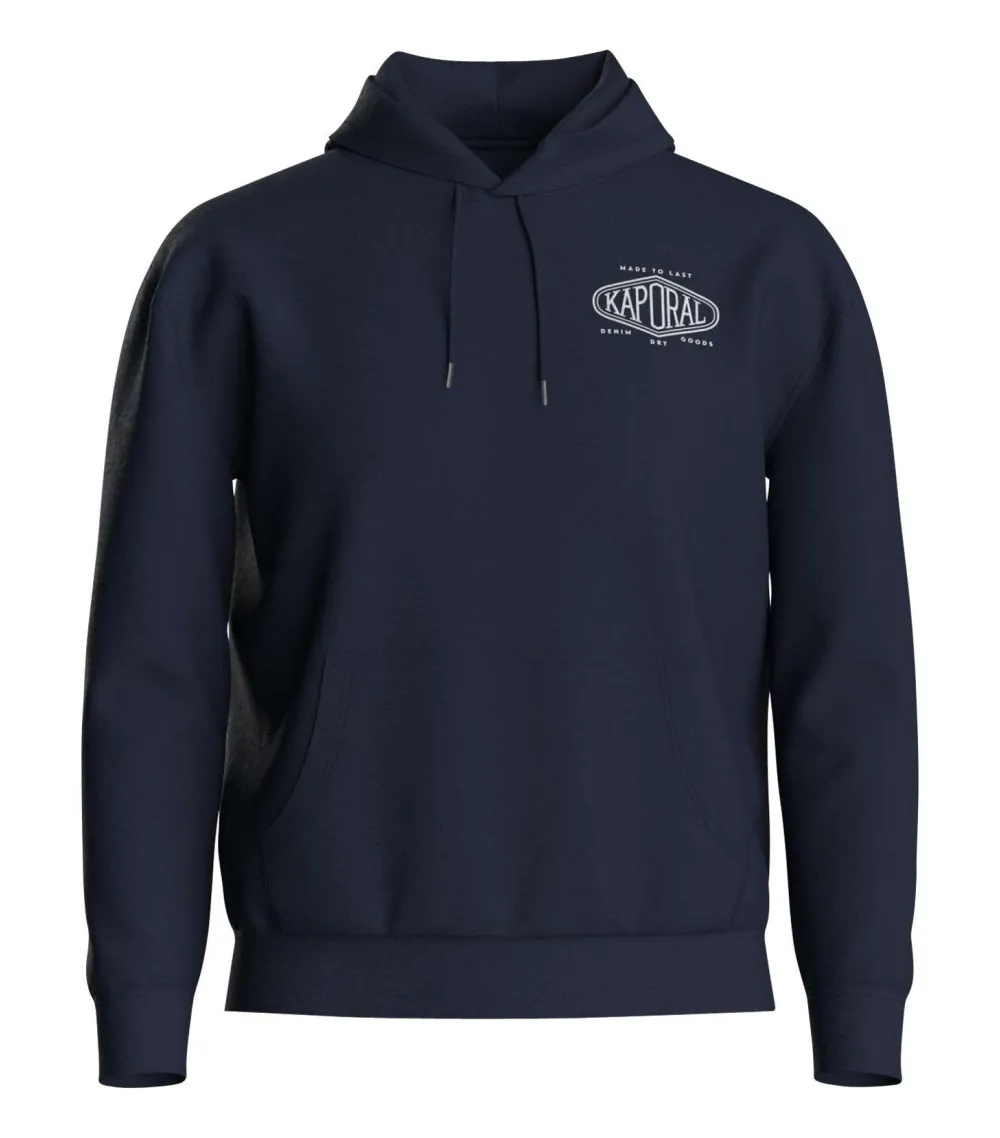 Sweat Kaporal avec manches longues et col à capuche marine