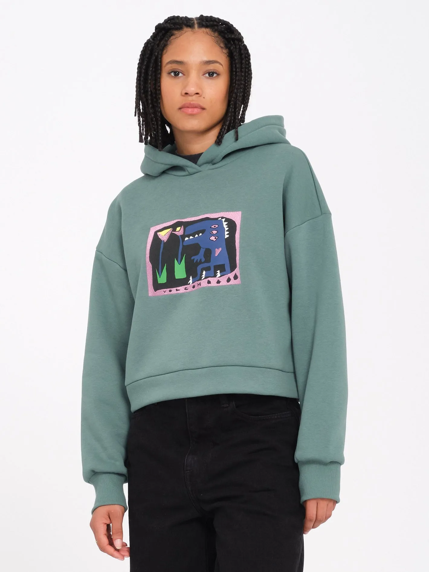 Sweat à capuche Longo - SEA GREEN