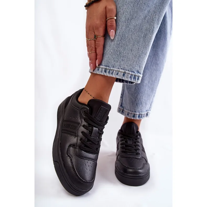 Système de mousse à mémoire Big Star Chaussures de sport basses KK274258 Noir le noir