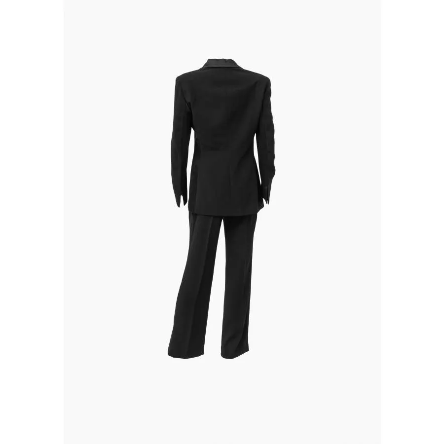 Versace Costume noir et boutons dorés