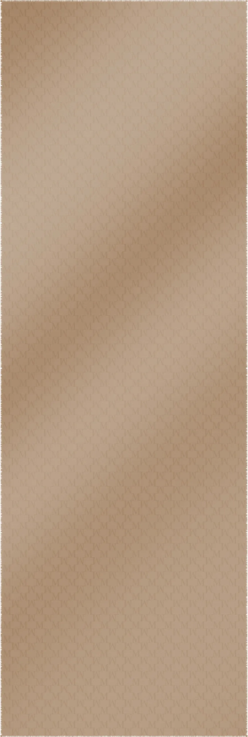 Étole monogramme en laine jacquard